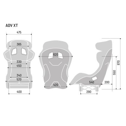 Sparco ADV XT Carbon Fibre Seat